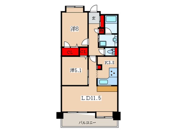 コンフォリア板橋仲宿の物件間取画像